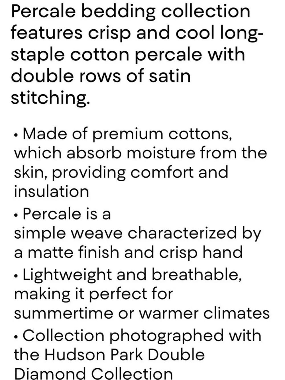 Hudson Park Collection White and Gray Italian Percale Queen Duvet & Shams